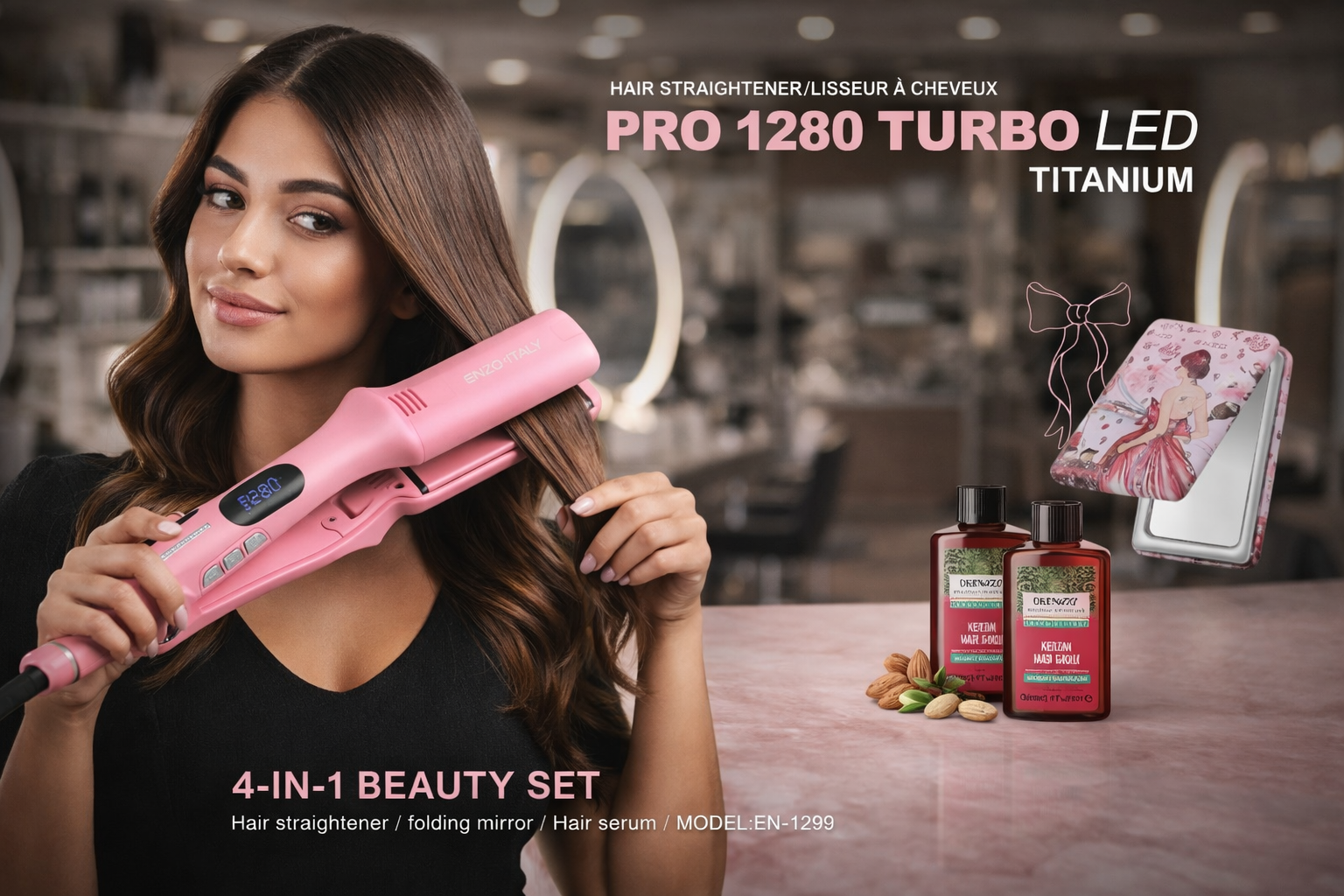 Lisseur Pro rose 🩷 1280F🇮🇹 - الصورة 2